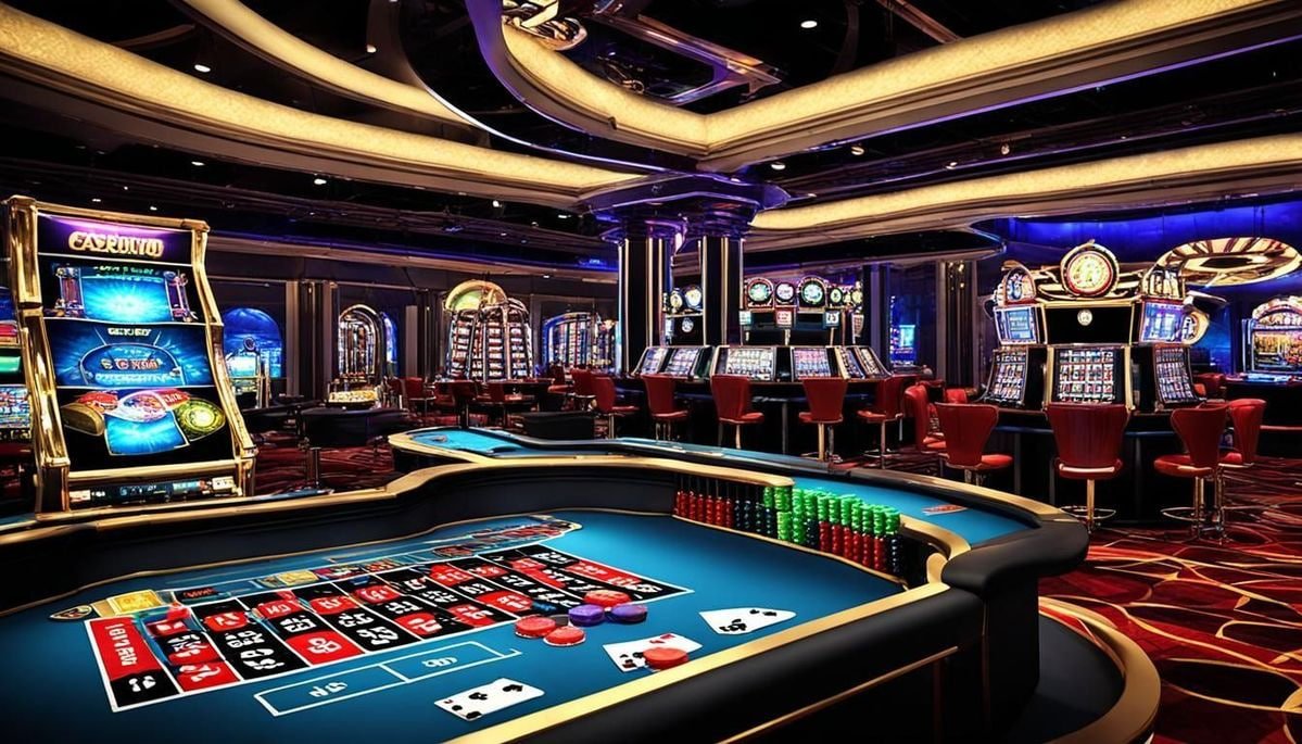 Layar depan aplikasi mm77 casino menampilkan kategori permainan dan bonus selamat datang